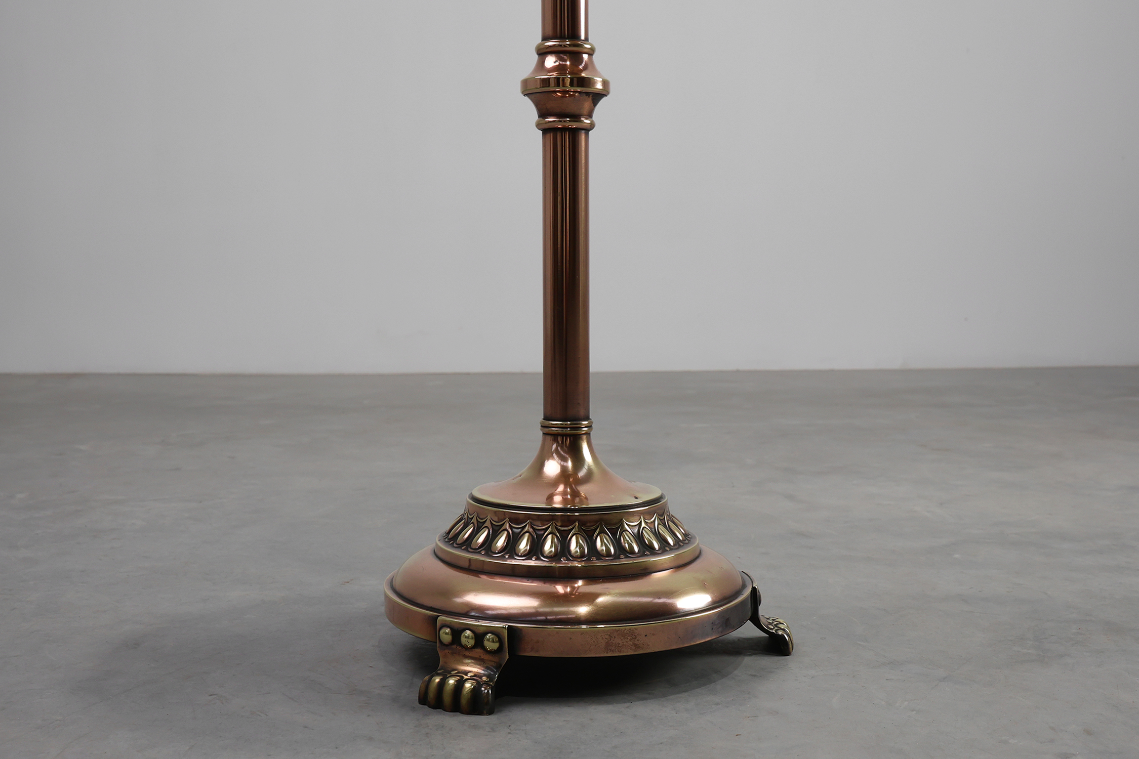 Art Deco Side Table by Daalderop in Red and Yellow Copper, The Netherlands 1900sthumbnail